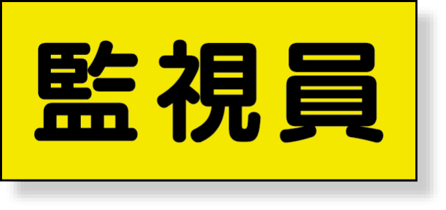 379-670 差込式ベスト用差込シート　監視員