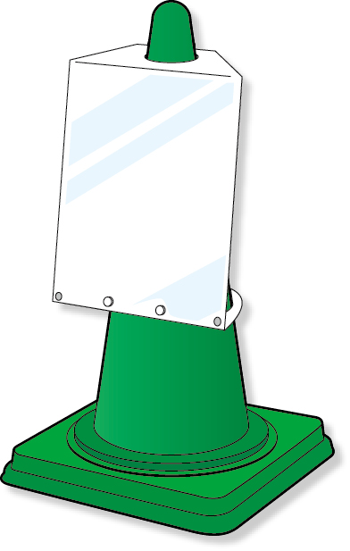 834-473 コーンサインポケットボードＡ４タテ