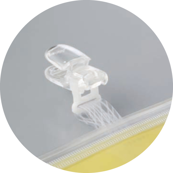 工事資材コム｜848-55 ファスナー付腕章（クリップタイプ） 白