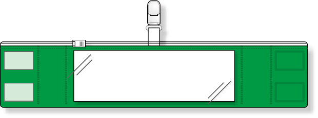 工事資材コム｜848-59 ファスナー付腕章（クリップタイプ） 青