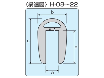 工事資材コム H鋼エッジカバー １０ｍｍ グレー