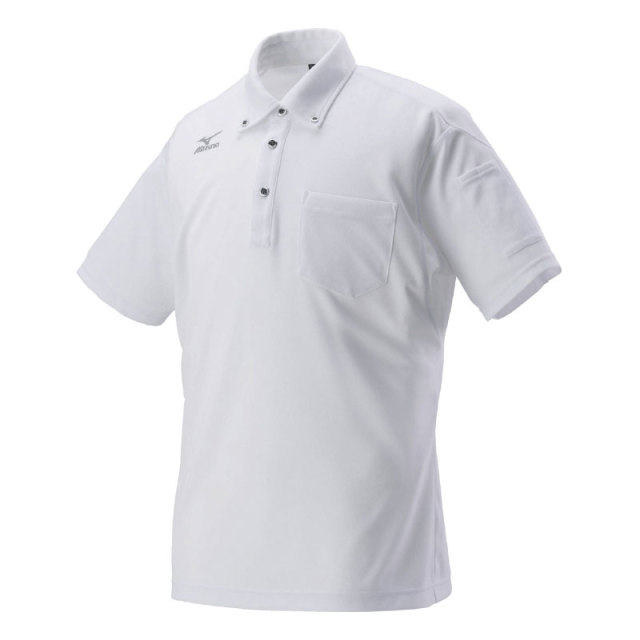 HO-626WH-M ミズノワークポロシャツ半袖ホワイトＭ