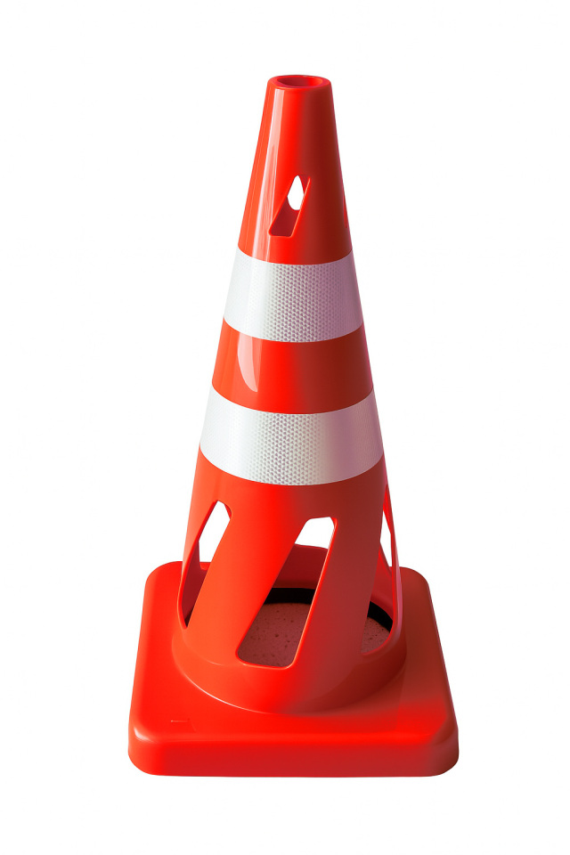 【法人・個人事業主様限定】セーフティホールコーン 穴あきコーン 赤 1本 806407-02REWH