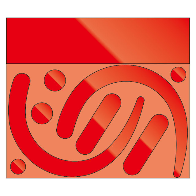 安全帯フックステッカー（再帰反射）（10枚1組）