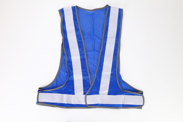 オールシーズンメッシュベスト「軽涼」 ブルー メッシュ / ホワイト 反射材