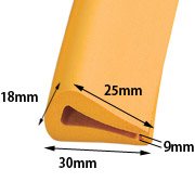 安心クッション はさみこみ型 内幅9mm AC-87