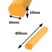 安心クッション　かまぼこ型　40cm