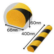 安心クッション　かまぼこ型　40cm　トラ柄　AC-114