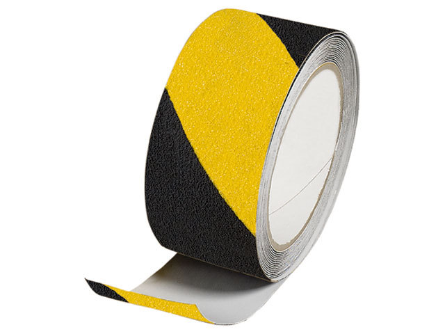 すべり止めテープ　鉄板・コンクリート用　5M　黄／黒