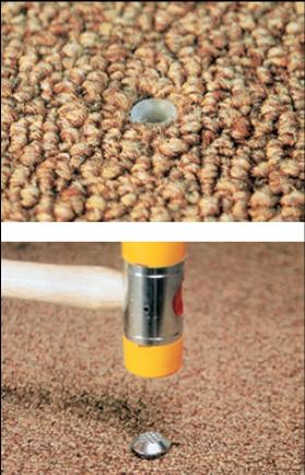 カーペット用視覚障害者誘導用マーカー 点字鋲 ｊｍ 1ｂｃ 警告 セラミック溶射タイプ 工事資材コム