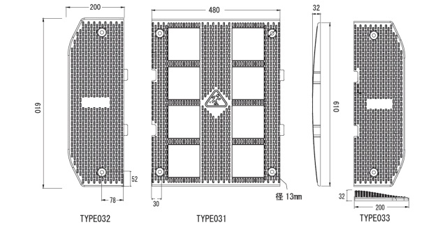 工事資材コム｜ゴム製減速帯（ハンプ）「減速くん TYPE3」 2.8Mセット