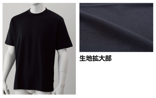 工事資材コム Ho 61bk 1 ドライメッシュｔシャツ黒ｍ