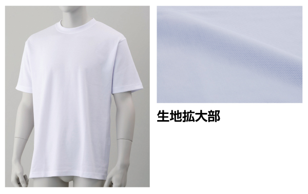 工事資材コム Ho 61w 2 ドライメッシュｔシャツ白ｌ