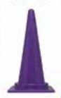 【法人・個人事業主様限定】カラフルコーン 700H 紫   kus-023