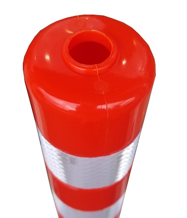 【新品】〔1本〕ポリウレタン製視線誘導標/ソフトコーン 〔接着タイプ〕 高さ760mm 専用連結ボルト付属〔代引不可〕 Amazon | ポリウレタン製視線誘導漂 ソフトコーンM760 接着