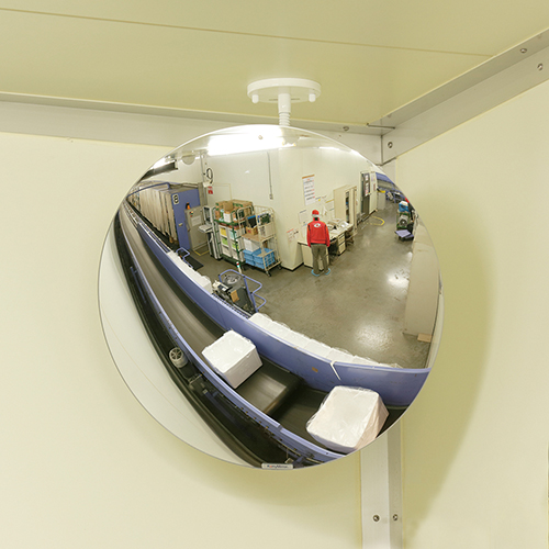 工事資材コム｜コミーミラー 丸ミラー 円柱・角柱用金具付 mf60ts