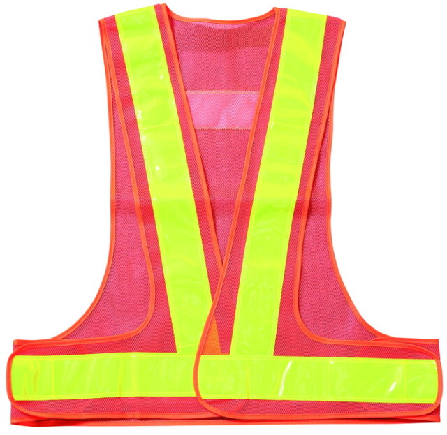高輝度マイクロプリズム反射ベスト 60mm幅テープ 橙 メッシュ / ライムイエロー 反射材