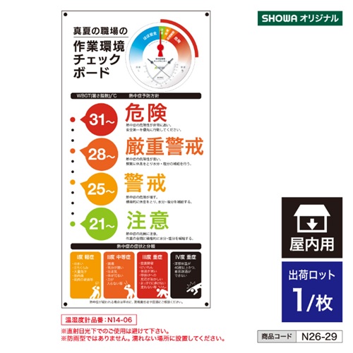 作業環境チェック看板 n26-29