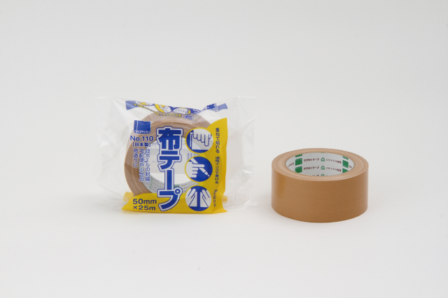 布テープ ＃110 クリーム 50mm巾×25M 50巻入り