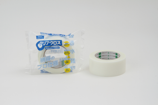 クリアクロステープ ♯433 透明 50mm巾×50M 30巻入り