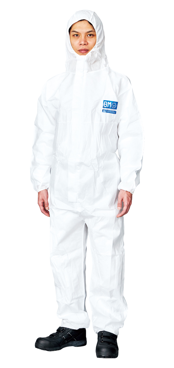 【法人・個人事業主様限定】アスベスト作業用防護服 バリアーマン 続き服 10着セット P6040