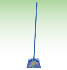 【法人・個人事業主様限定】 ブラシ箒 ブルー 全長135cm 10本 sawa-0459-3