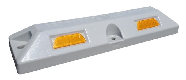 パーキングストップ80 グレー コンクリートアンカー付き 2個セット