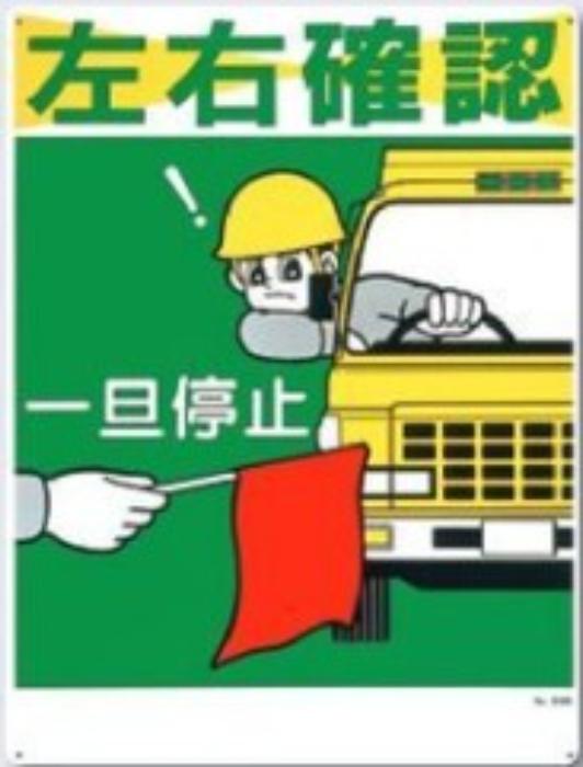 駐車禁止・交通安全「左右確認」 tks-22-d