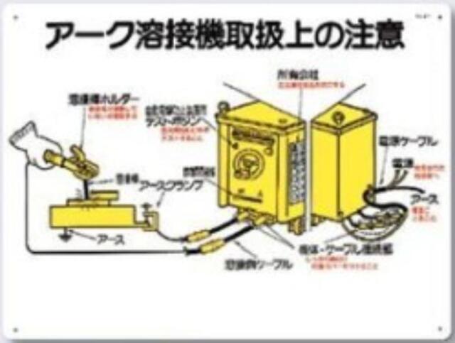 電気関係「アーク溶接機取扱上の注意」 tks-27