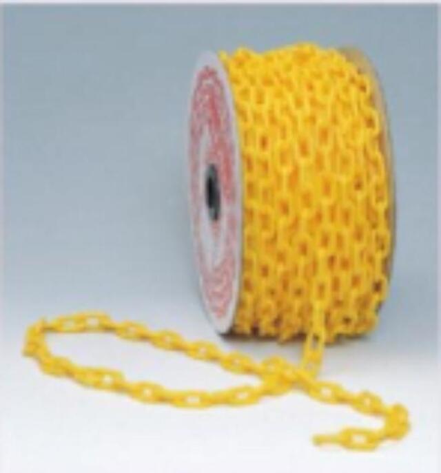 プラスチックチェーン イエロー(1巻50m) tks-5436-y