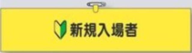 ヘリア製腕章「新規入場者」 tks-761-a