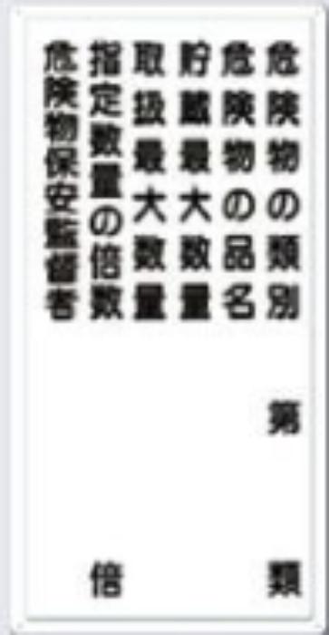 消防標識「危険物の種別」 tks-fd-10