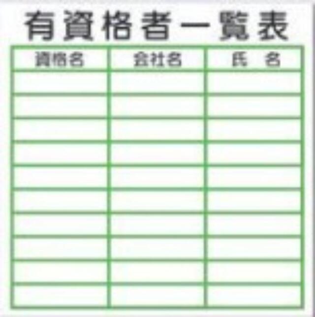 有資格者一覧表 tks-kg-216