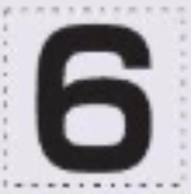 sk-561用 切り文字シール「6」 tks-sk-561-06