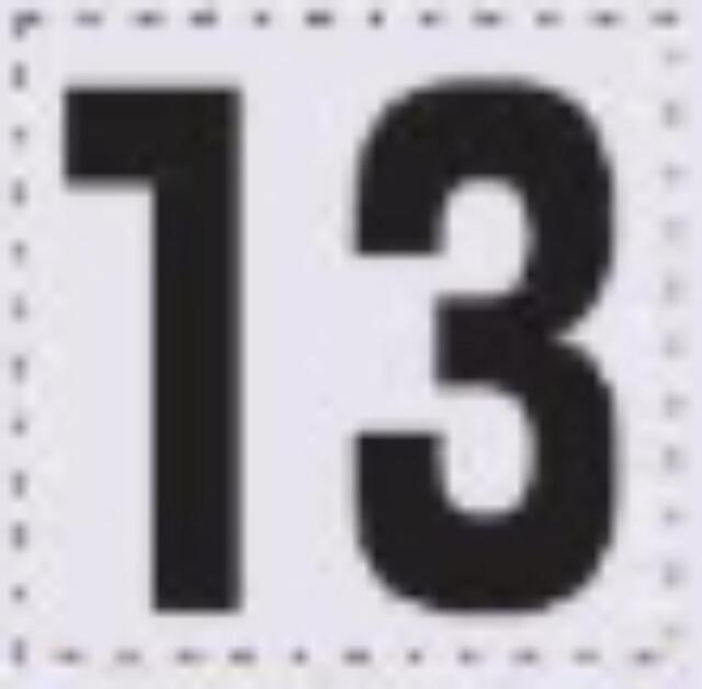 sk-561用 切り文字シール「13」 tks-sk-561-13