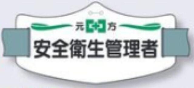 e腕章「安全衛生管理者」ロングゴムバンド付 tks-we-2l