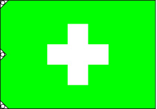 安全旗　緑