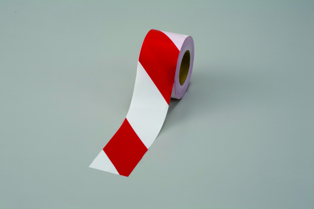 非粘着テープ　赤白　　【374-113】