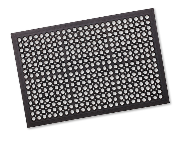 ユニット 有孔ラバーマット 600 × 900 × 12mm wt-178