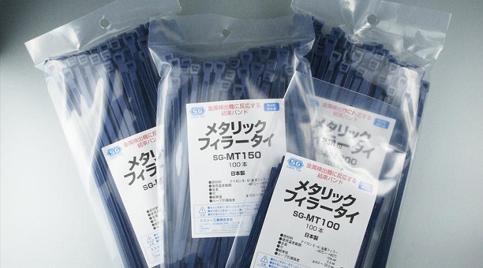 【法人・個人事業主様限定】 エスジー工業 メタリックフィラータイ mt-100 100本入