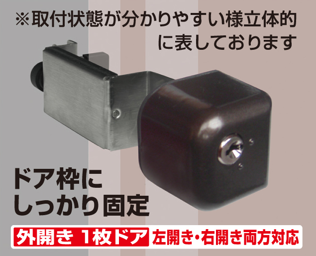 ノムラテック どあロックガード ディンプルキータイプ N-2426　ブラック