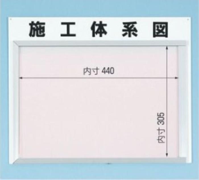 外部掲示用施工体系図ケース タイプ１ tks-120-a