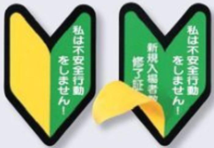 ヘルメット用ステッカー「私は不安全行動をしません」 tks-893-s