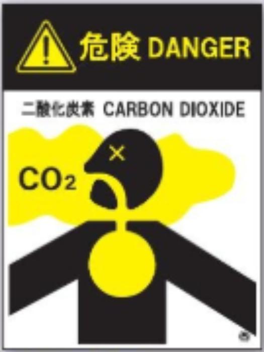 二酸化炭素消化設備標識 tks-fd-65