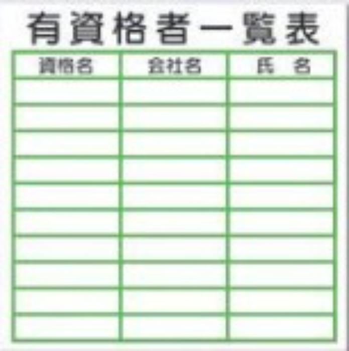 有資格者一覧表 tks-kg-216