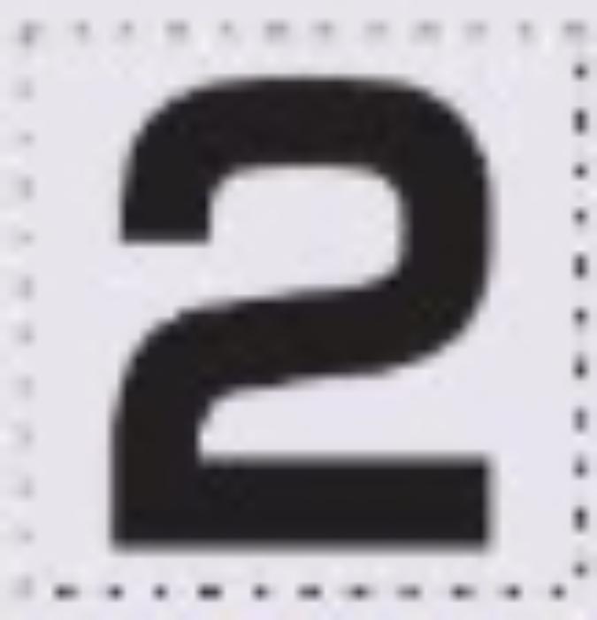 sk-561用 切り文字シール「2」 tks-sk-561-02