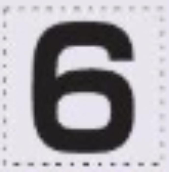 sk-561用 切り文字シール「6」 tks-sk-561-06