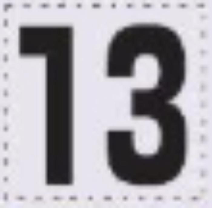 sk-561用 切り文字シール「13」 tks-sk-561-13