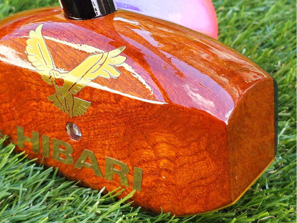 ひばりクラブゴールドモデル　グラウンドゴルフクラブ　けやき国産品。エアコンテインオリジナル