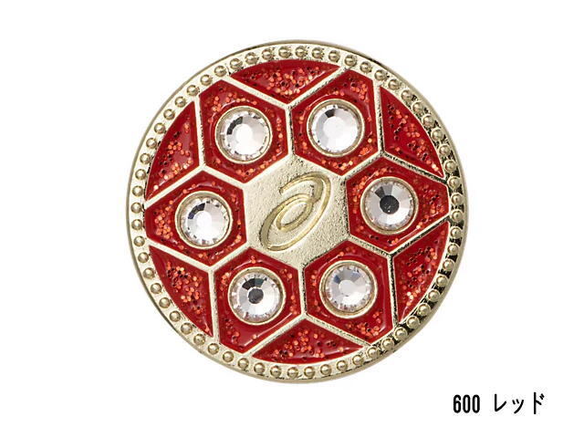 ジュエルマーカー カラーレッド  アシックス 品番3283A101 グラウンド・ゴルフ用マーカー